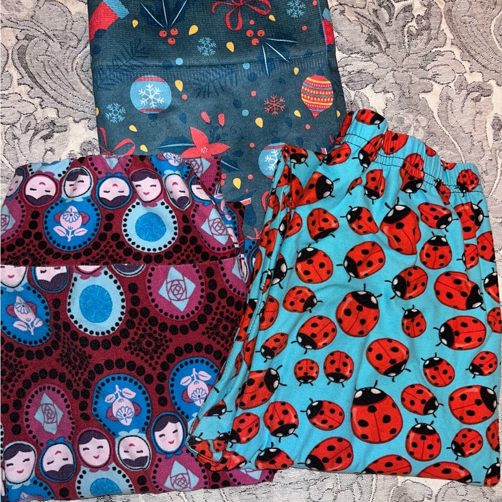 Colorful Patterned Leggings Set